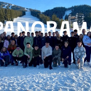 Pupils from EPA visit the ski slopes of Panorama in Canada.